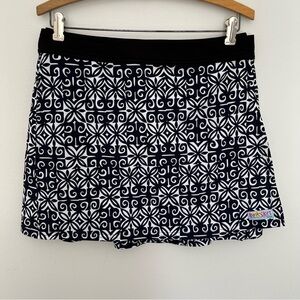Ripskirt Hawaii Wrap Skirt Size M A-line Navy White